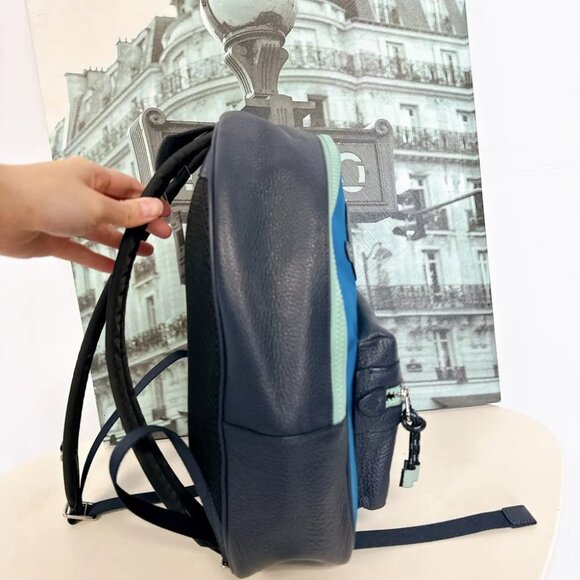 COACH F76647 VALE BACKPACK IN CERULEAN MULTI - Picture 4 of 6